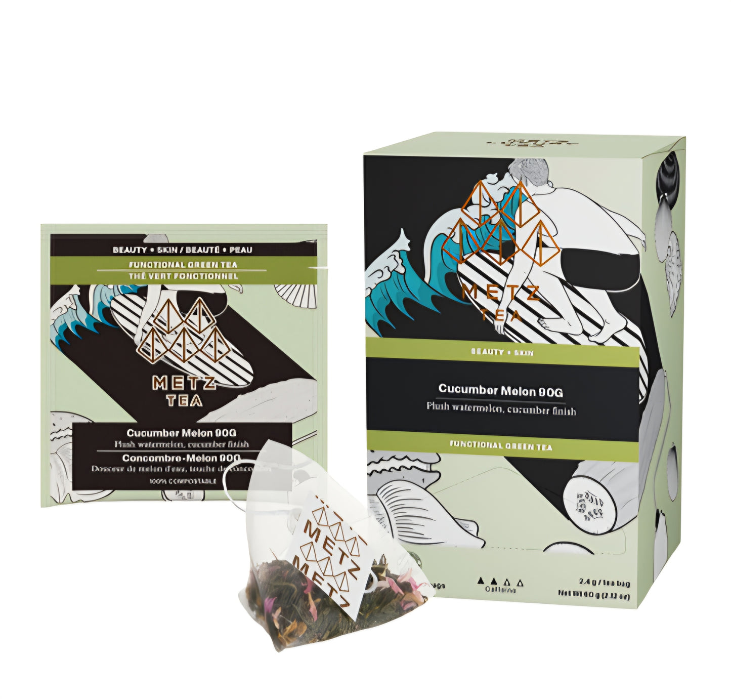 Metz Luxury Tea - Cucumber Melon - 25 Teabags