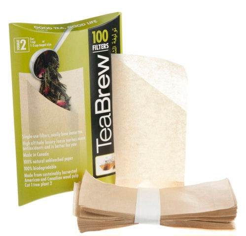 Tea Brew Filters - 2 to 3 Cup - 100 per pack