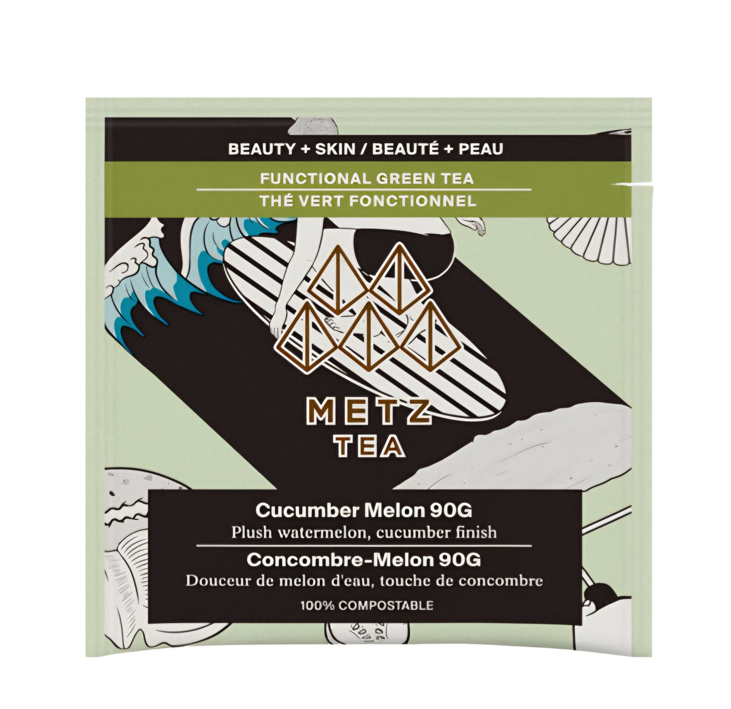 Metz Luxury Tea - Cucumber Melon - 25 Teabags