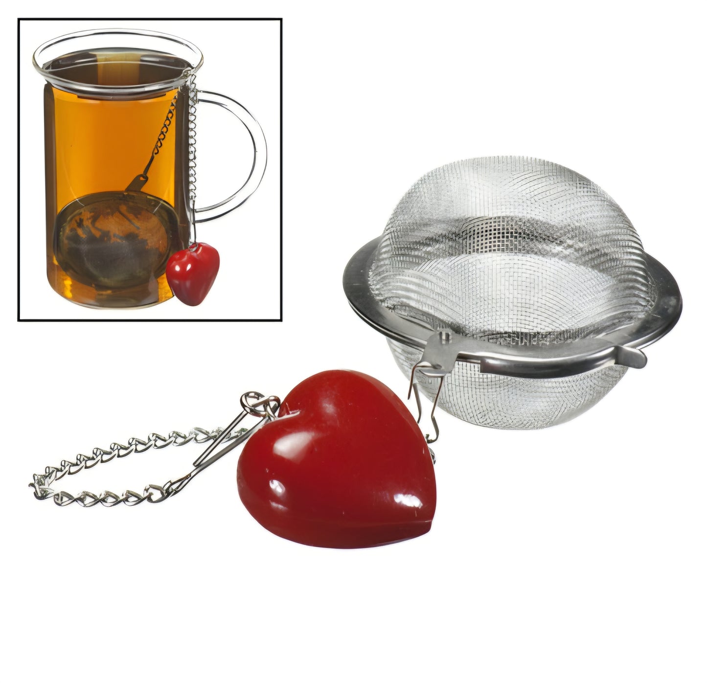 Red Heart Mesh Ball