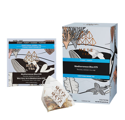 Metz Luxury Tea - Mediterranean Blue - 25 Teabags