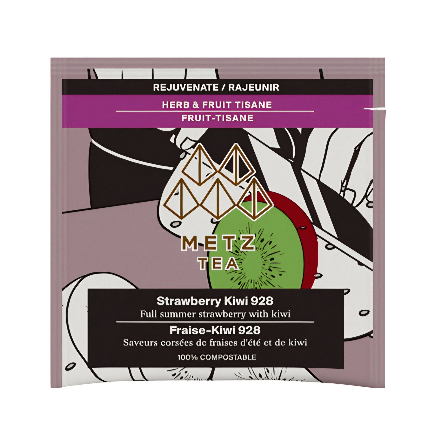 Metz Luxury Tea - Strawberry Kiwi - 25 Teabags